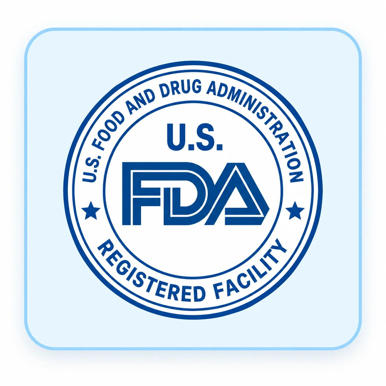 U.S. FDA Registered Official Seal