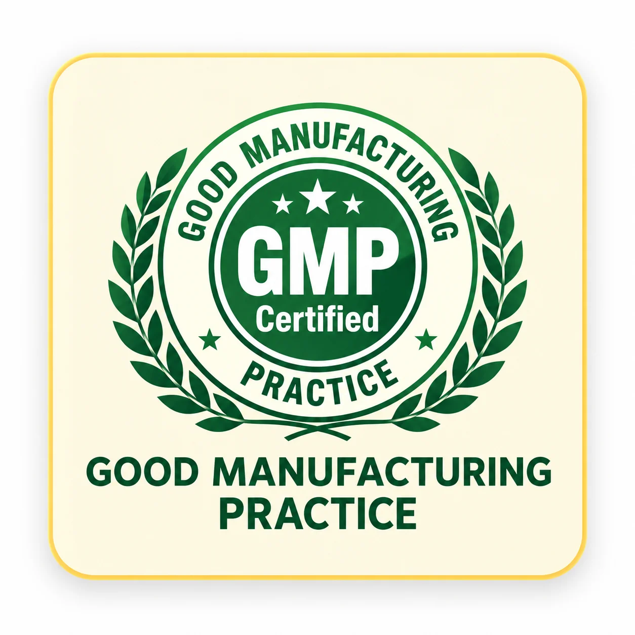 GMP Certified Official Seal