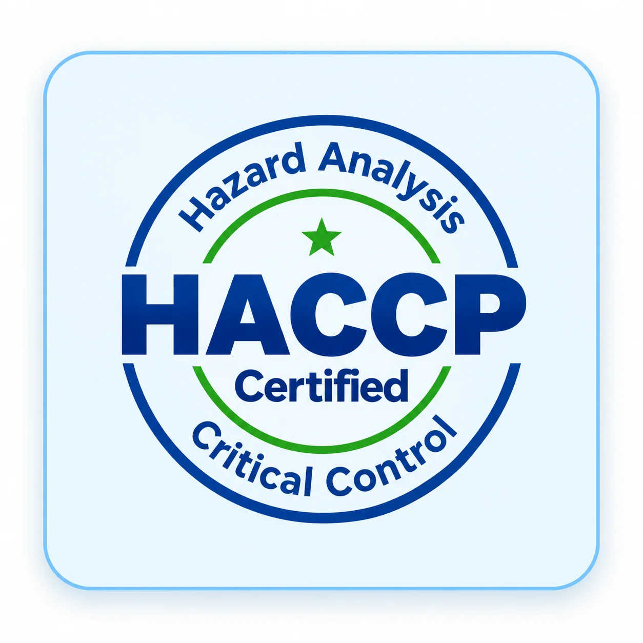 HACCP Certified Official Seal