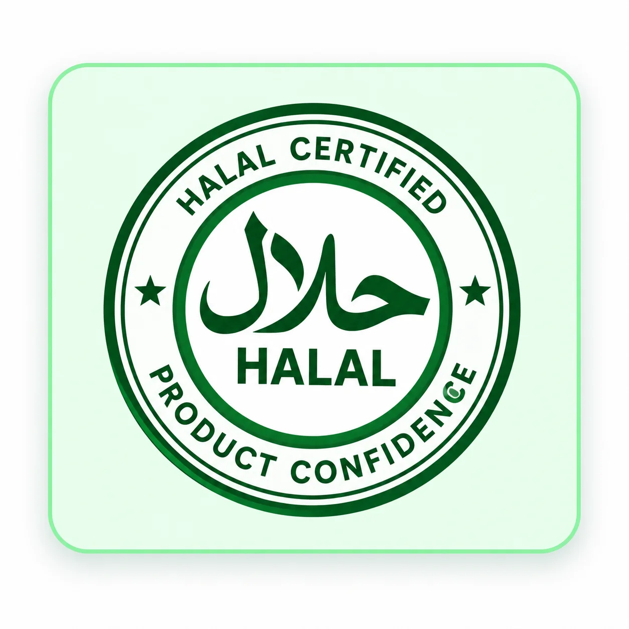 100% Halal Certified Official Seal