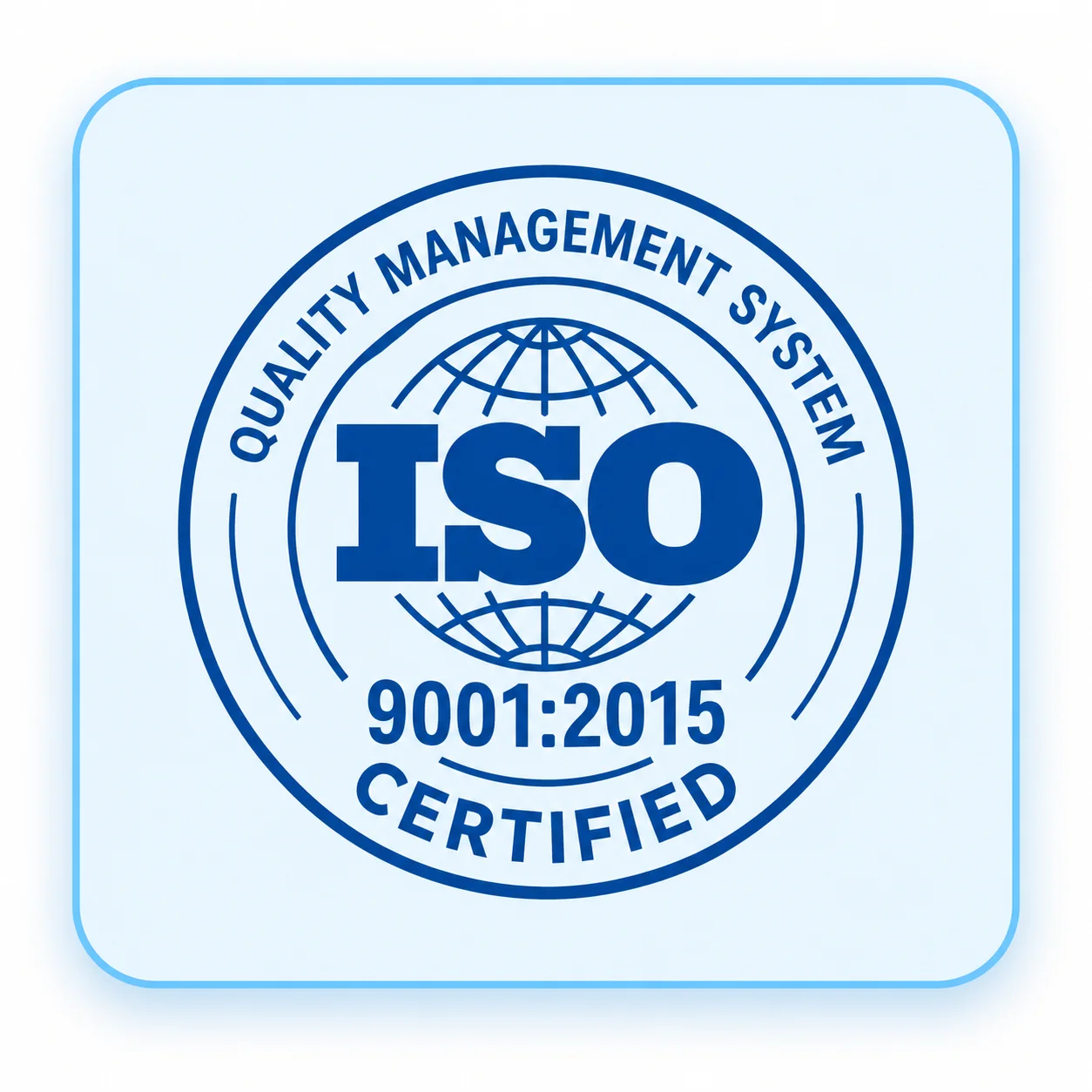 ISO 9001:2015 Official Seal