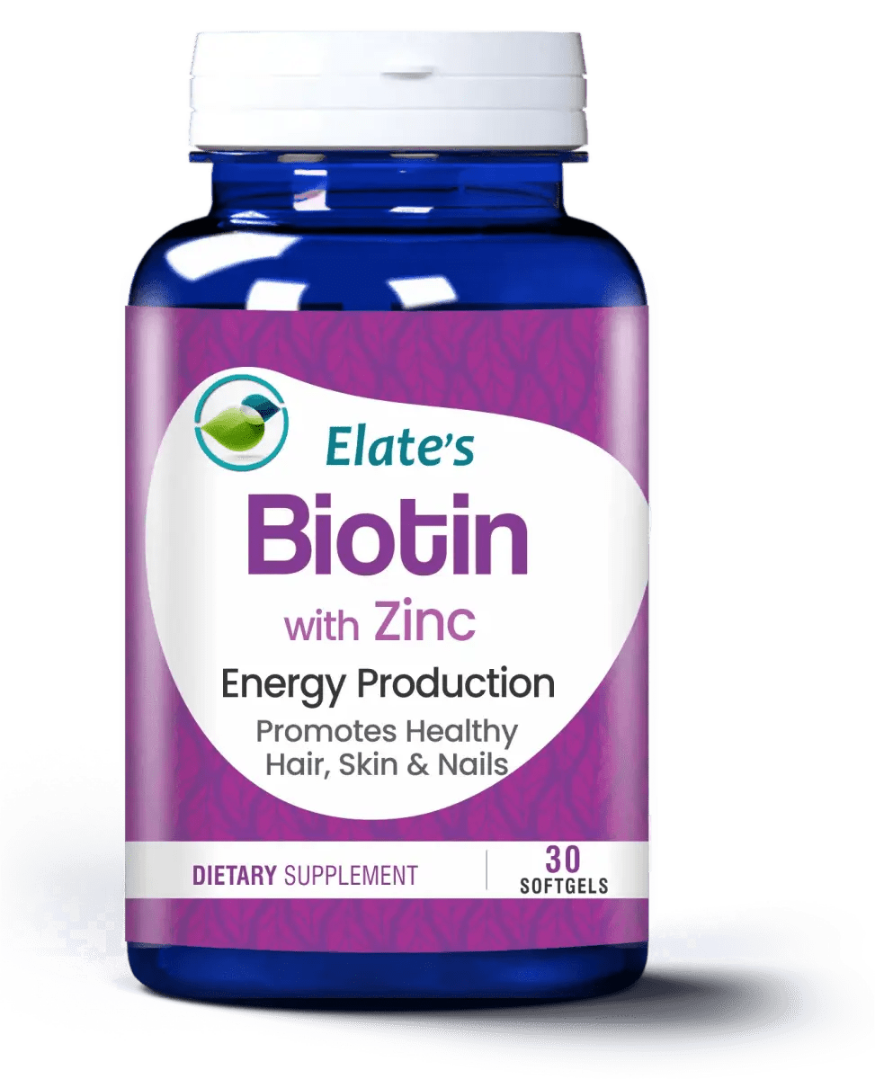 Elates Biotin with Zinc Supplement